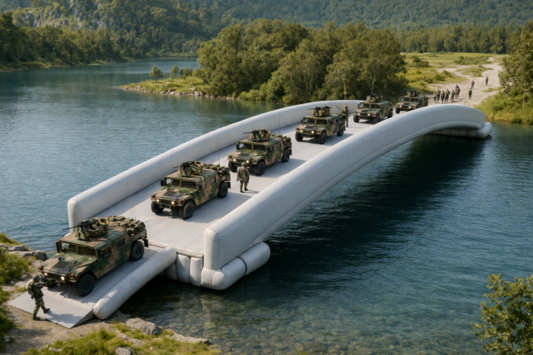 Inflatable bridge