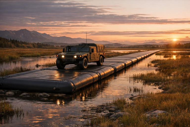 Inflatable road Swamp, tundra and water impact